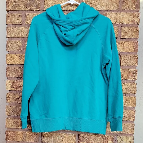 The North Face Women's Teal Hoodie Size Medium - Picture 9 of 10